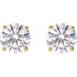 96524809 - 14K Gold 1/2 CTW Lab-Grown, SI1-SI2, Color G-H, Diamond - 4 Prongs Stud Earrings - Columbia Jewelers, Fall River, Massachusetts, USA