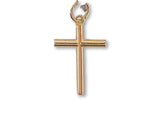 1060 - 19.2K Portuguese Gold Hollow Cross (1.8mm Thickness) - Columbia Jewelers, Fall River, Massachusetts, USA