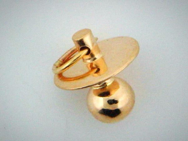 PACIFIER - 19.2k Portuguese Gold Pacifier Charm - Columbia Jewelers, Fall River, Massachusetts, USA