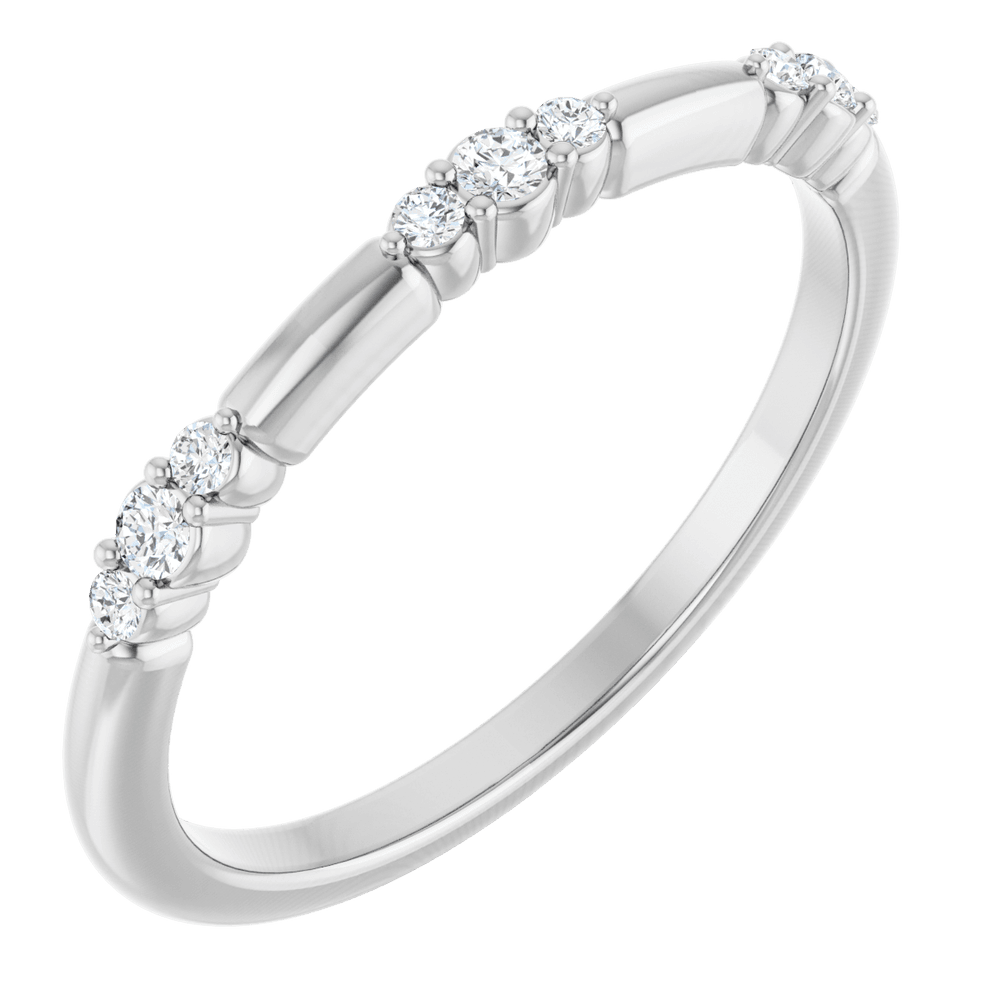 124033 - 14K Gold 1/8 CTW Lab-Grown Diamond Stackable Ring - Columbia Jewelers, Fall River, Massachusetts, USA
