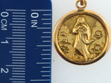 1007 - 19.2k Portuguese Gold Round (20.5mm) "Our Lady of Conception" Medal - Columbia Jewelers, Fall River, Massachusetts, USA