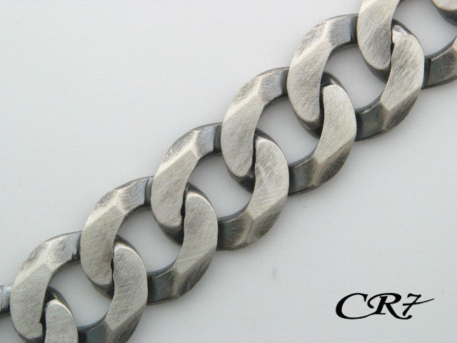 Men's Solid Curb Chain Link Bracelet