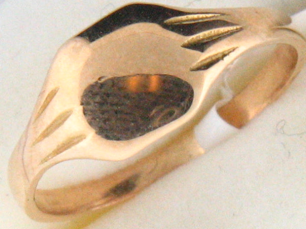 1185 - 19.2k Portuguese Gold Baby ID Ring - Columbia Jewelers, Fall River, Massachusetts, USA