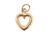 1435 - 19.2k Portuguese Gold Open Heart Charm - Columbia Jewelers, Fall River, Massachusetts, USA