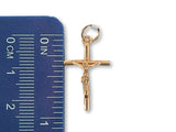 1502 - 19.2K Portuguese Gold Hollow Crucifix (1.5mm Thickness) - Columbia Jewelers, Fall River, Massachusetts, USA