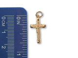 1535 - 19.2K Portuguese Gold Hollow Crucifix - Columbia Jewelers, Fall River, Massachusetts, USA