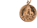 1650/20.5 - 19.2k Portuguese Gold Round (20.50mm) "Fatima" Medal - Columbia Jewelers, Fall River, Massachusetts, USA