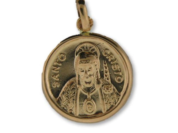 1650/18 - 19.2k Portuguese Gold Round (18mm) "Santo Cristo" Medal - Columbia Jewelers, Fall River, Massachusetts, USA