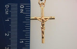 1522 - 19.2K Portuguese Gold Solid Crucifix (2.0mm Thickness) - Columbia Jewelers, Fall River, Massachusetts, USA