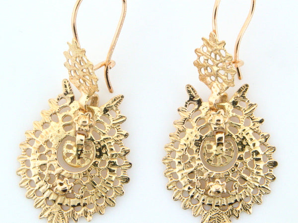 BRQUEEN - 19.2Kt Portuguese Gold "Queen" Earrings - Columbia Jewelers, Fall River, Massachusetts, USA