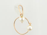 4598 - 19.2k Portuguese Gold Pearl Kids Earrings - Columbia Jewelers, Fall River, Massachusetts, USA