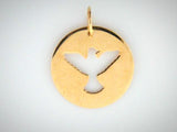 5777 - 19.2k Portuguese Gold Holy Ghost Pigeon Medal - Columbia Jewelers, Fall River, Massachusetts, USA