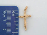 5817 - 19.2K Portuguese Gold Solid Crucifix - Columbia Jewelers, Fall River, Massachusetts, USA