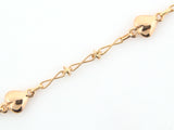 6266 - 19.2k Portug.Gold Hearts Kids Bracelet - Columbia Jewelers, Fall River, Massachusetts, USA