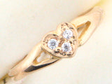 6800 - 19.2k Portuguese Gold Heart Shape C.Z. Kids Ring - Columbia Jewelers, Fall River, Massachusetts, USA