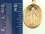 6916SG - 19.2k Portuguese Gold Oval "Senhora das Graças" Medal - 20x15.5 - Columbia Jewelers, Fall River, Massachusetts, USA