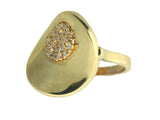 AN136_11981 - 19.2kt Portuguese Gold Ring With CZs - Columbia Jewelers, Fall River, Massachusetts, USA