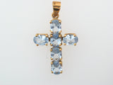 AS - 19.2K Portuguese Gold Cross With Stones - Columbia Jewelers, Fall River, Massachusetts, USA