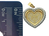 BQ72_156 - 19.2k Two Tone Portug.Gold Filigree Heart Medal - Columbia Jewelers, Fall River, Massachusetts, USA