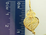 VIANA - 19.2Kt Portuguese Gold "Viana Heart" Filigree Earrings - Columbia Jewelers, Fall River, Massachusetts, USA