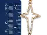 00157 - 19.2K Portuguese Gold Cross with CZs - Columbia Jewelers, Fall River, Massachusetts, USA
