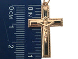 CR159_12031 - 19.2K Portuguese Gold Hollow Crucifix - Columbia Jewelers, Fall River, Massachusetts, USA