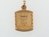 2364 - 19.2k Portuguese Gold Solid "Lª de Comunhão" Medal - Columbia Jewelers, Fall River, Massachusetts, USA