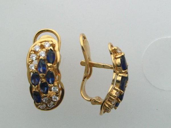 4593 - 19.2kt Portuguese Gold Earrings - Columbia Jewelers, Fall River, Massachusetts, USA