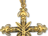 00337 - 19.2kt Portuguese Gold Filigree Crucifix - Columbia Jewelers, Fall River, Massachusetts, USA