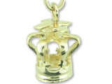 1418 - 19.2k Portuguese Gold Holy Ghost Crown Charm - Columbia Jewelers, Fall River, Massachusetts, USA