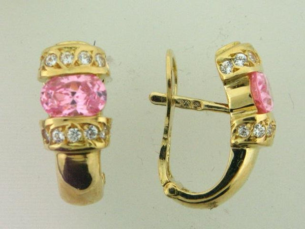 4779 - 19.2k Portuguese Gold Earrings - Columbia Jewelers, Fall River, Massachusetts, USA