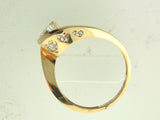 AN116_7392 - 19.2kt Portuguese Gold Solitaire Engagement Ring with CZs - Columbia Jewelers, Fall River, Massachusetts, USA