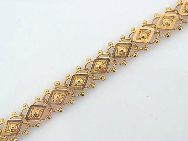 EXAGONOS- 19.2K Portuguese Gold Ladies Bracelet - Columbia Jewelers, Fall River, Massachusetts, USA