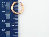 HOOPS20P - 19.2k Gold Plain Hoops Earrings (2mm thickness) - Columbia Jewelers, Fall River, Massachusetts, USA