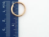 HOOPS20P - 19.2k Gold Kids Plain Hoops Earrings (2mm thickness) - Columbia Jewelers, Fall River, Massachusetts, USA