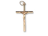 1513 - 19.2K Portuguese Gold Hollow Crucifix (2,3mm Thick) - Columbia Jewelers, Fall River, Massachusetts, USA