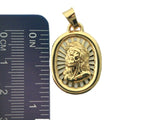 MD133_710 - 19.2k Portuguese Gold Oval (23x19mm) "Ecce Homo" Medal - Columbia Jewelers, Fall River, Massachusetts, USA