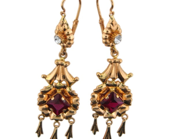 SAR0224 - 19.2k Portuguese Gold Earring - Columbia Jewelers, Fall River, Massachusetts, USA