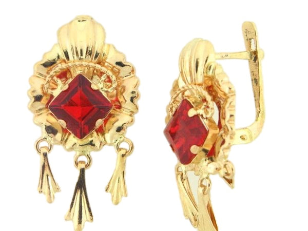 SAR0246 - 19.2k Portuguese Gold Earring - Columbia Jewelers, Fall River, Massachusetts, USA