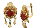 SAR0246 - 19.2k Portuguese Gold Earring - Columbia Jewelers, Fall River, Massachusetts, USA
