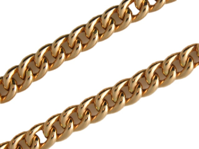 SCURB5.8mm - 19.2kt Portuguese Gold Semi-Solid Round Curb Chain (5.8mm thickness) - Columbia Jewelers, Fall River, Massachusetts, USA