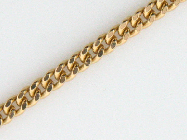 CURB - 19.2k Portuguese Gold Curb Link Kids Bracelet - Columbia Jewelers, Fall River, Massachusetts, USA