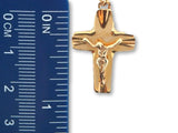00142 - 19.2K Portuguese Gold Solid Crucifix - Columbia Jewelers, Fall River, Massachusetts, USA