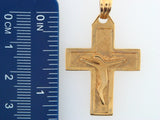 5986 - 19.2K Portuguese Gold Solid Crucifix - Columbia Jewelers, Fall River, Massachusetts, USA